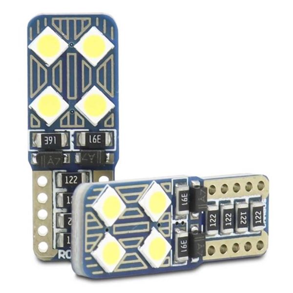 Lâmpada de presença T10 8 led branco canbus 2 pcs