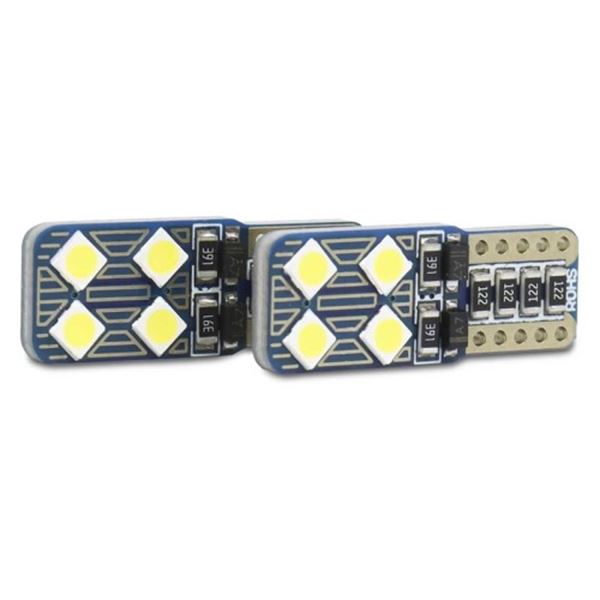 Lâmpada de presença T10 8 led branco canbus 2 pcs