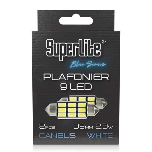 C5W lâmpada led 9 branco led 39 mm 2 pcs