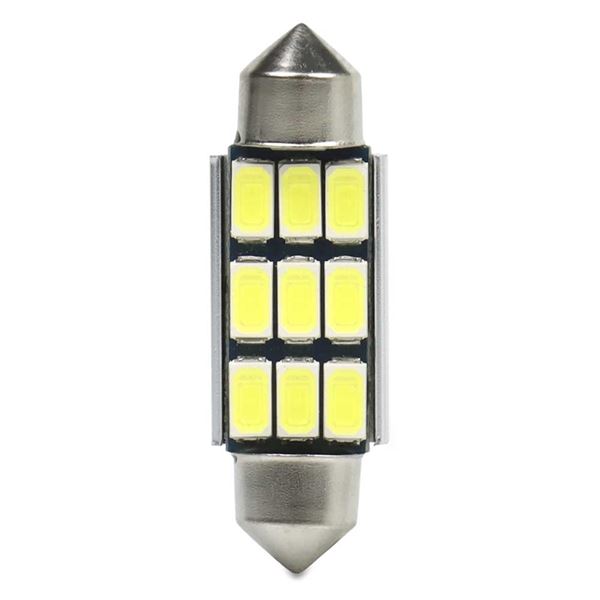 C5W lâmpada led 9 branco led 39 mm 2 pcs