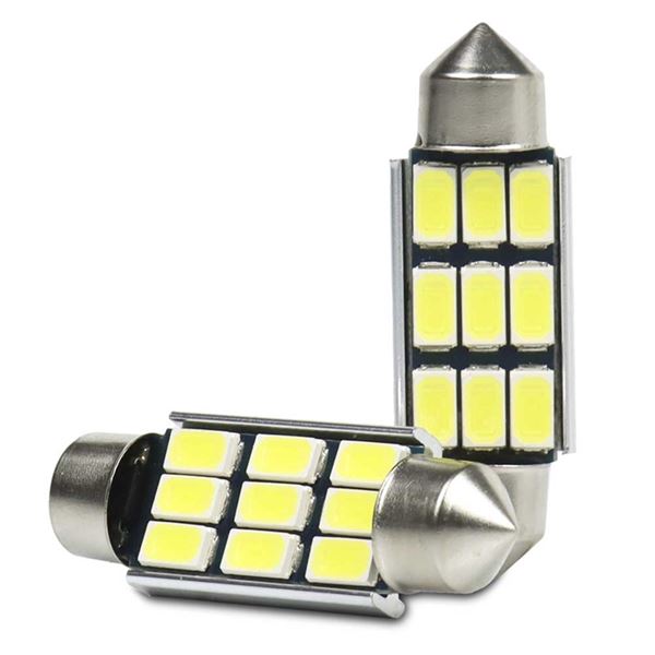 C5W lâmpada led 9 branco led 39 mm 2 pcs
