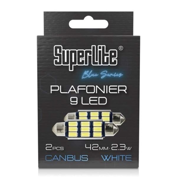 Lâmpada LED C5W 9 branco 42 mm 2 pcs