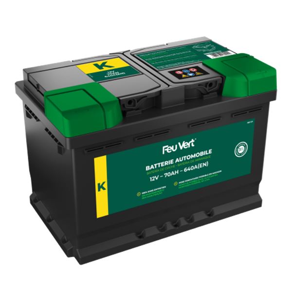 Bateria para automóvel Feu Vert K 70ah 640a