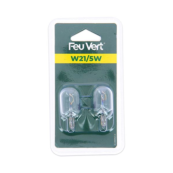 Lâmpada w21/5W Feu Vert 12v 2pc