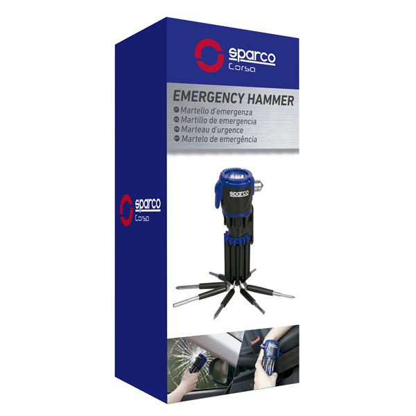 Martelo de emergência multiusos Sparco