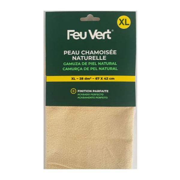 Feu Vert Premium couro natural camurça tamanho XL