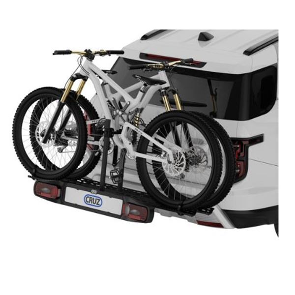 Porta-bicicletas com plataforma de reboque