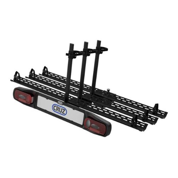 Porta-bicicletas com plataforma de reboque - 3 bicicletas