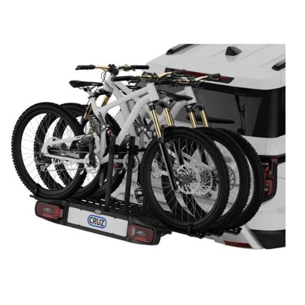 Porta-bicicletas com plataforma de reboque - 3 bicicletas
