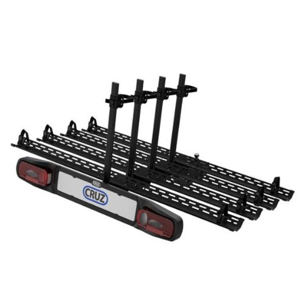 Porta-bicicletas com plataforma de reboque - 4 bicicletas