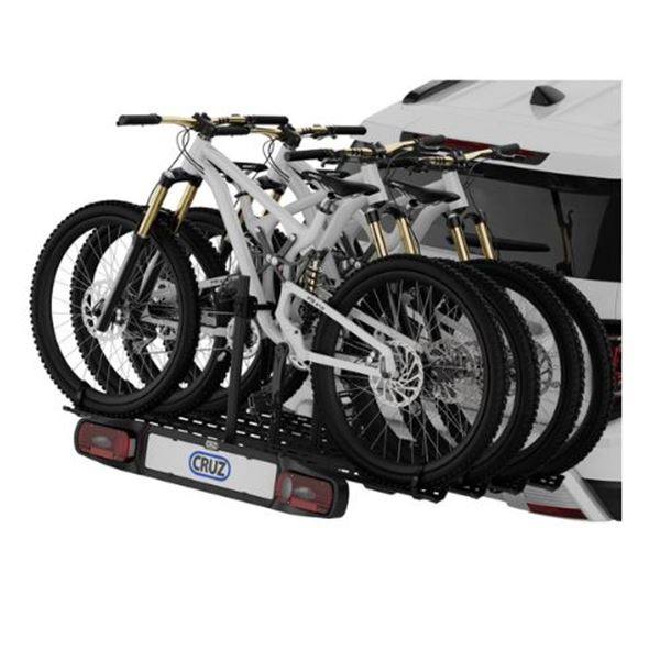 Porta-bicicletas com plataforma de reboque - 4 bicicletas