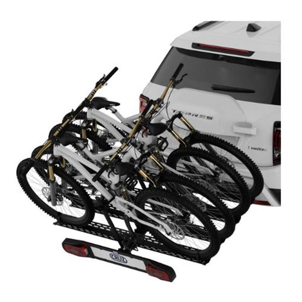 Porta-bicicletas com plataforma de reboque - 4 bicicletas