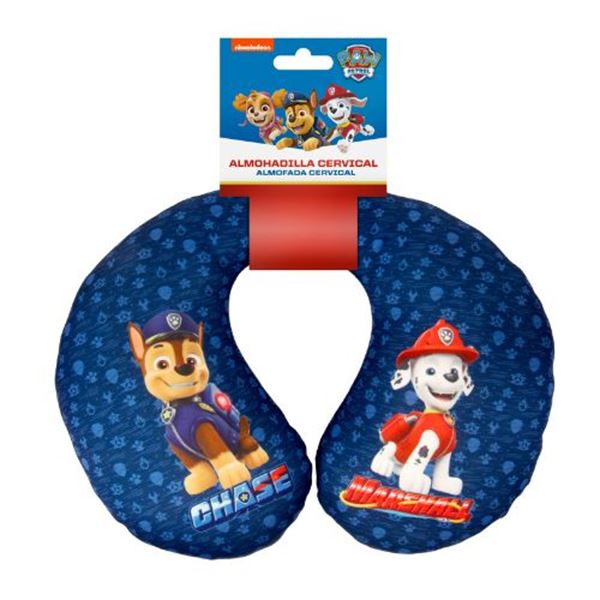 Almofada de pescoço da Patrulha Pata azul