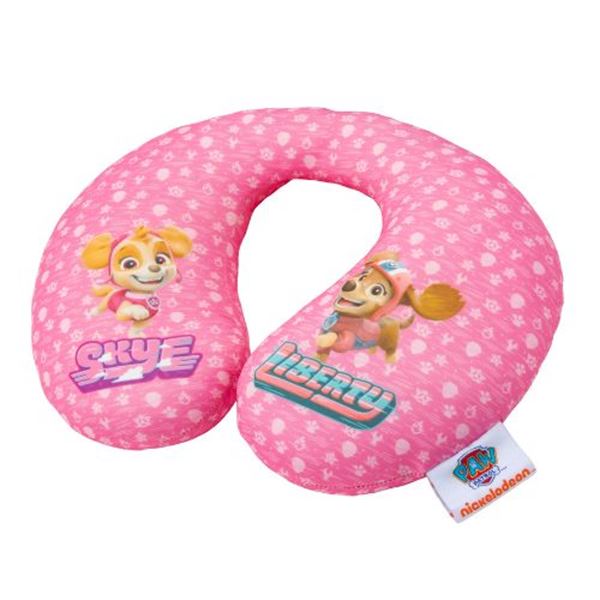 Almofada de pescoço cor-de-rosa Paw Patrol