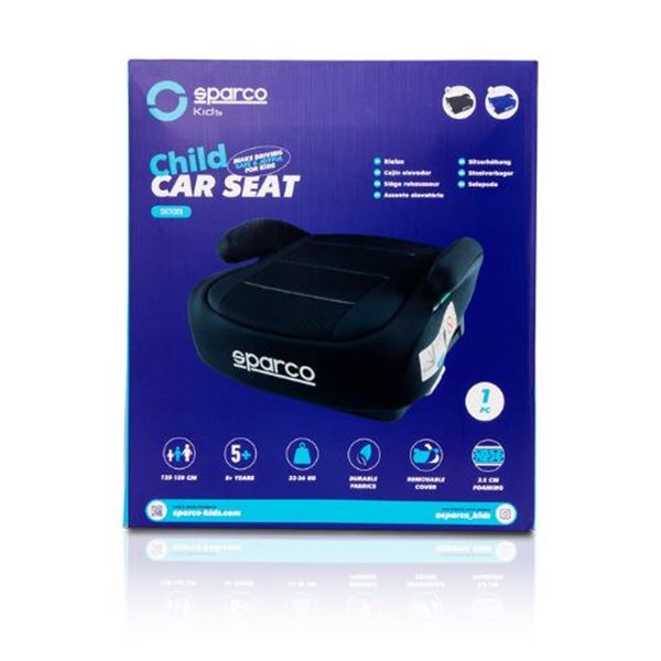 Sparco Isofix, banco elevatório para crianças 125 a 150 cm F100I preto