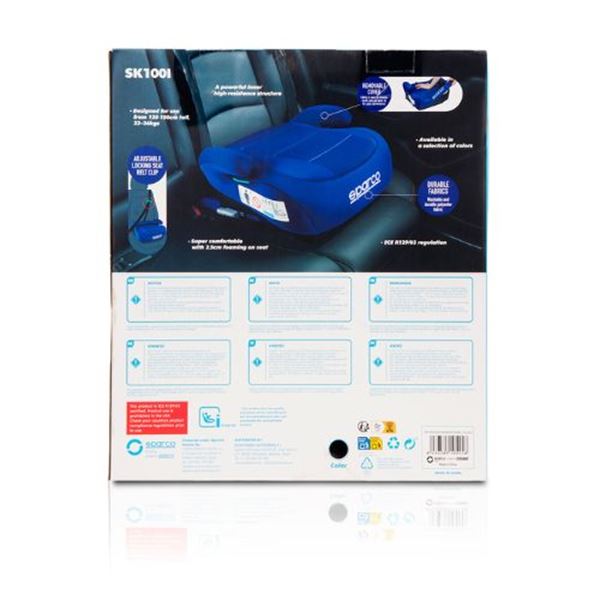 Sparco Isofix, banco elevatório para crianças 125 a 150 cm F100I preto