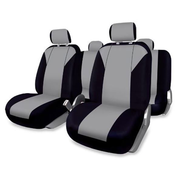 Conjunto de capas para cadeiras auto Firenze Plus Power em cinzento