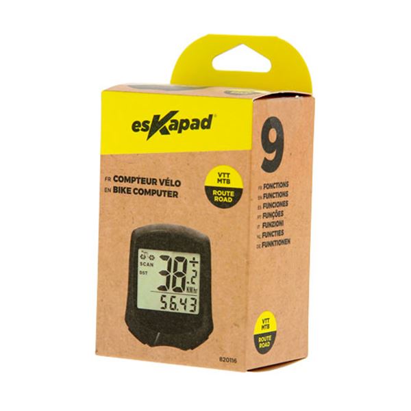 Contador de km roscado de 9 funções Eskapad