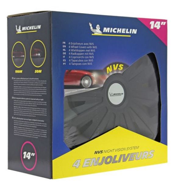 Michelin 4 Tampão de rodas 14" nvs 04 preto