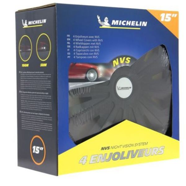 Michelin 4 Tampão de rodas 15" nvs 04 preto