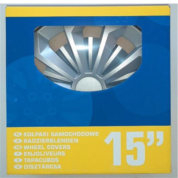 Conjunto de 4 Tampão de rodas de 15" da Fame