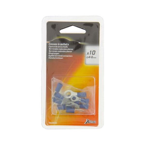 10 Terminais de arruela azul XLTECH