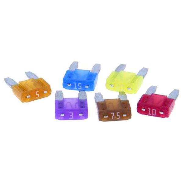 6 mini-fusíveis sortidos