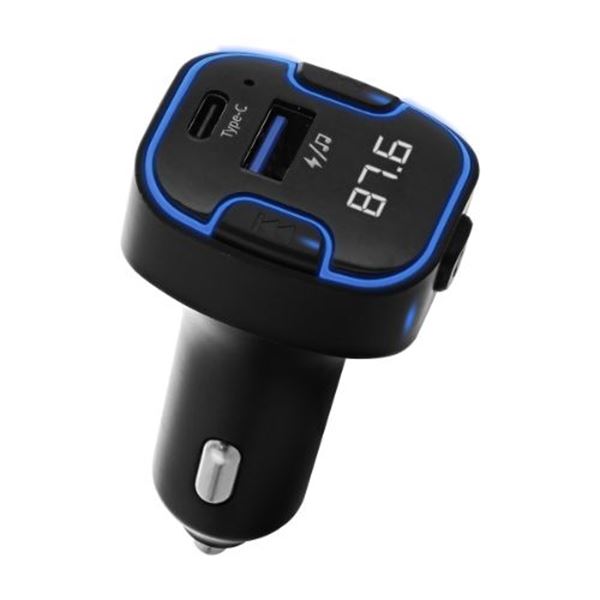 Transmissor FM para automóvel com Bluetooth