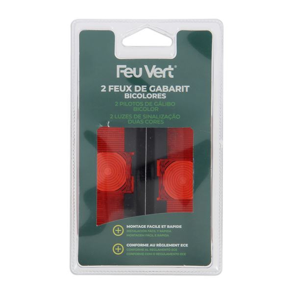 2 luzes de reboque bicolores Feu Vert