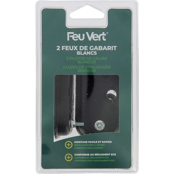 2 luzes de reboque brancas Feu Vert