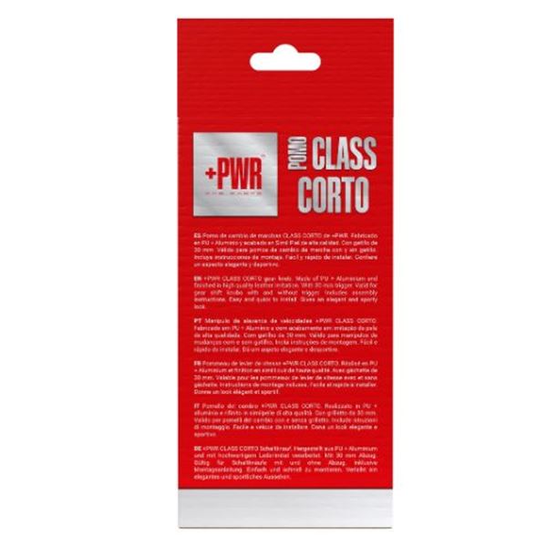 Manípulo da caixa de velocidades Class Short com pesponto branco