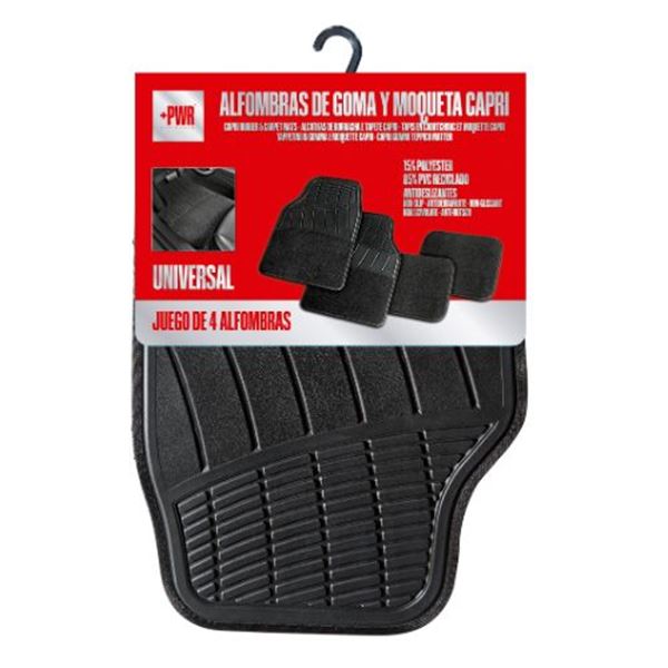 Conjunto de tapetes de borracha e tapetes para automóveis Capri