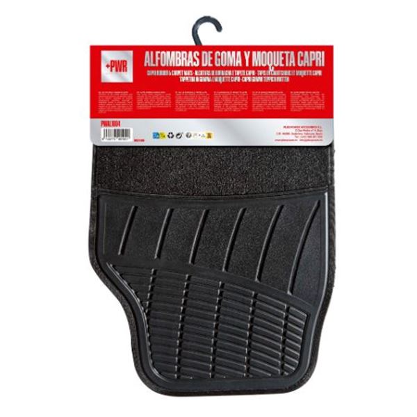 Conjunto de tapetes de borracha e tapetes para automóveis Capri