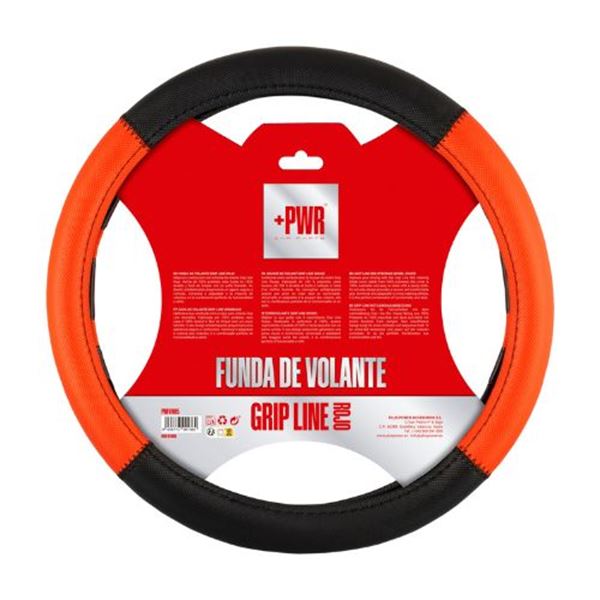 Cobertura do volante Grip Line vermelha