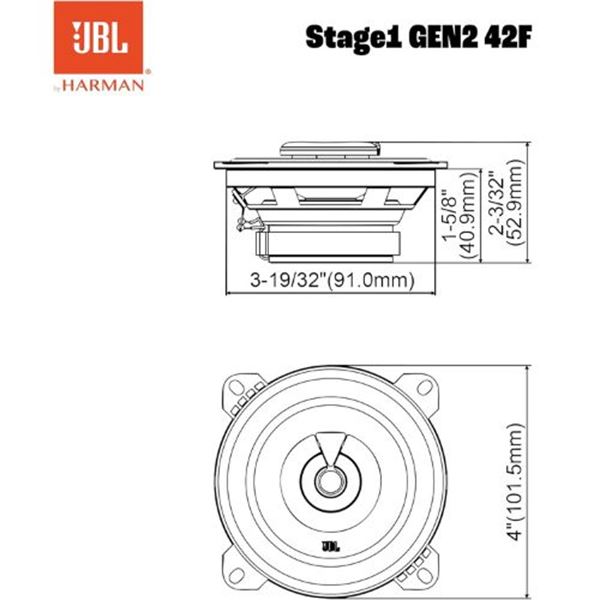 Colunas JBL Stage1 Gen2 42F