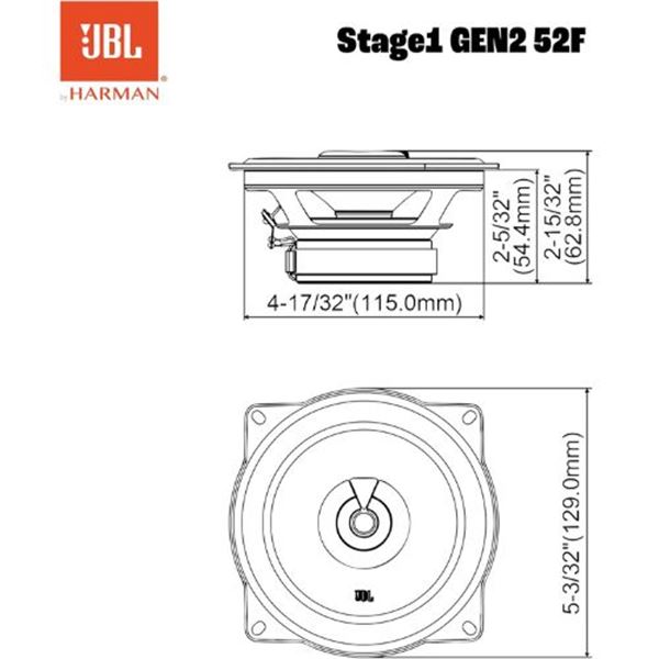Colunas JBL Stage1 Gen2 52F