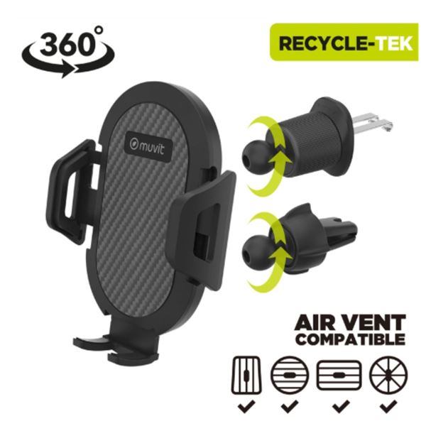 Muvit for Change Suporte de automóvel universal para telemóveis
