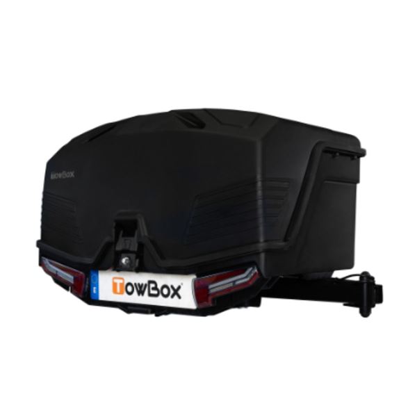 Caixa de reboque Camper preto modelo curto Caixa de reboque