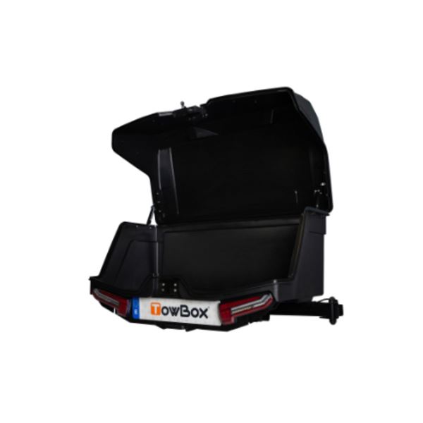 Caixa de reboque Camper preto modelo curto Caixa de reboque