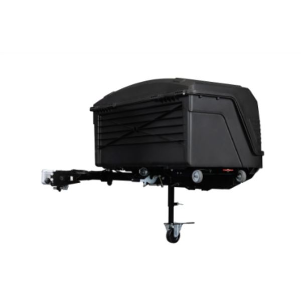 Caixa de reboque Camper preto modelo curto Caixa de reboque