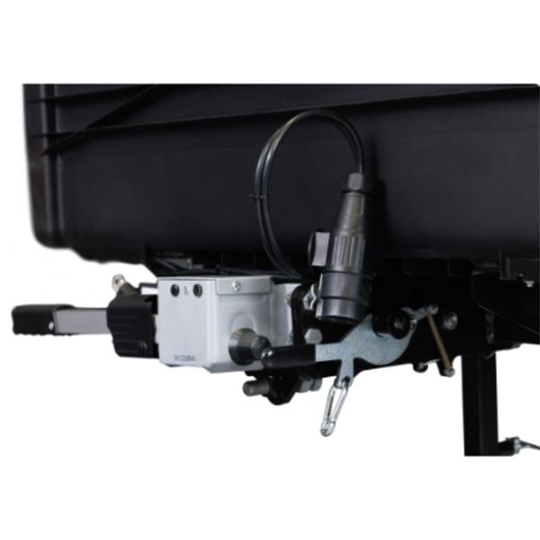 Caixa de reboque longa para autocaravanas cor preta