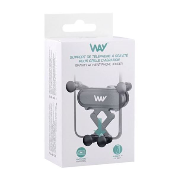 Suporte para telemóvel em forma de mandíbula para grelha de ventilação Way