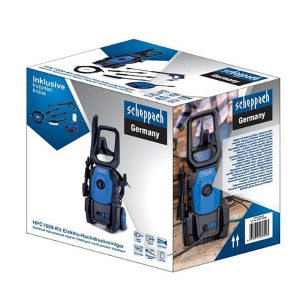Máquina de lavar à pressão Elétrica Scheppach de Alta Pressão 1600W – 135 bar