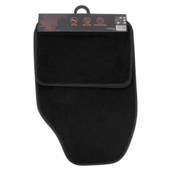 Conjunto de tapetes de carro em alcatifa preta XL COVER 4 pcs.