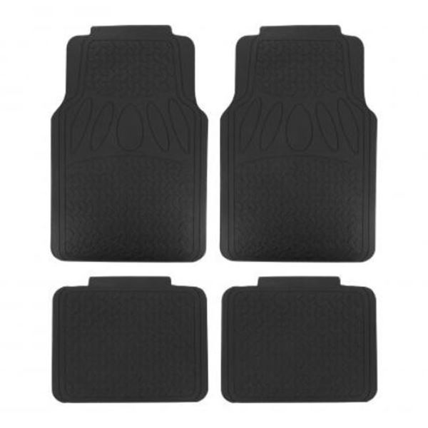 Conjunto de tapetes para carro preto TPE XL COVER 4 peças