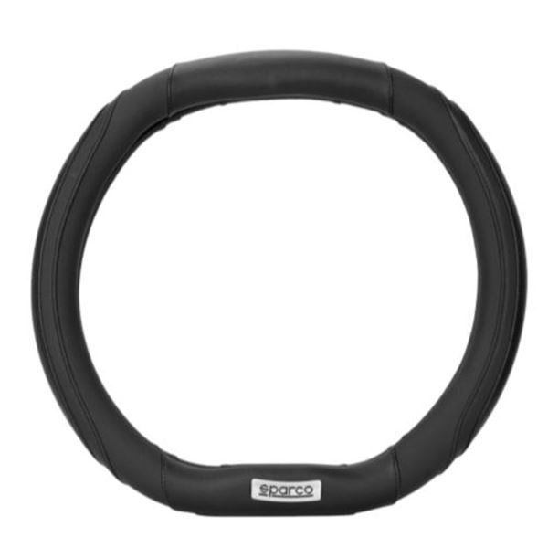 Cobertura do volante Sparco base plana preta