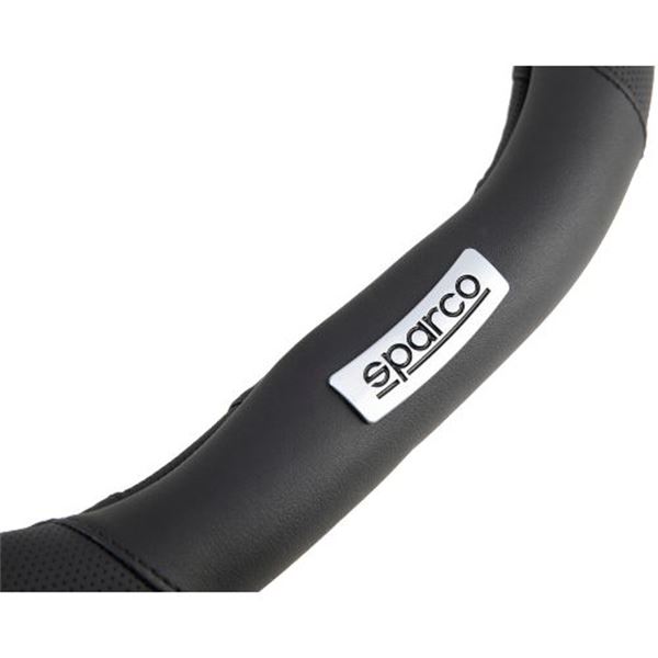 Cobertura do volante Sparco base plana preta