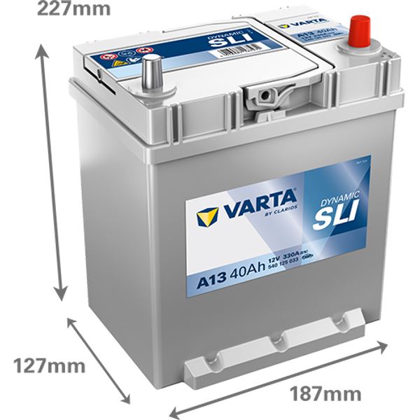 Bateria para automóvel Varta a13 40ah 330a