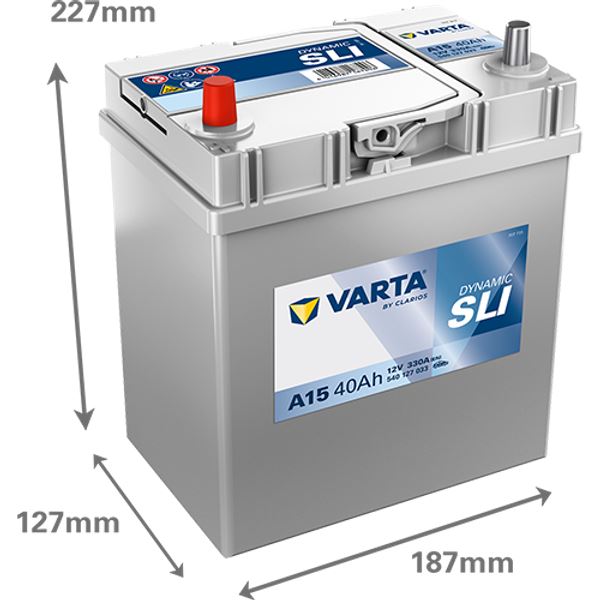 Bateria para automóvel Varta a15 40ah 330a