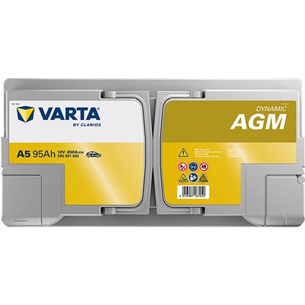 Bateria para automóvel Varta Start Stop agm xev 95ah 850a a5